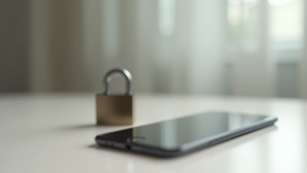 Security padlock with digital screen and encryption symbols representing safe banking protection